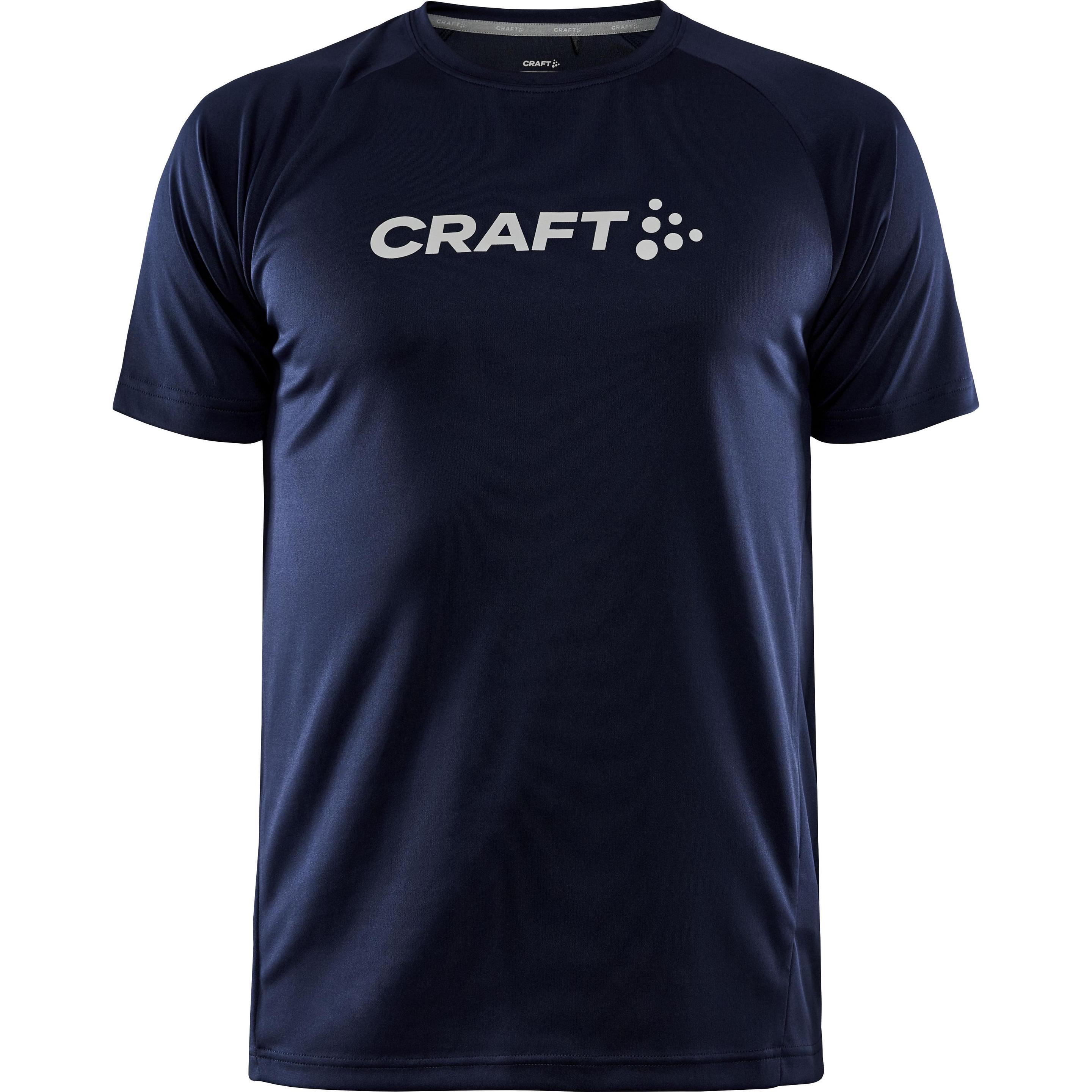Craft, Herren, Sportshirt, Core Unify Logo T-Shirt (XL), Blau, XL