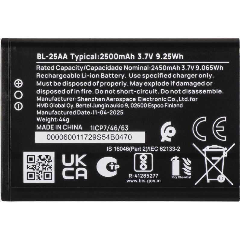 HMD Akku BL-25AA f?r 130 Music, Batteria smartphone
