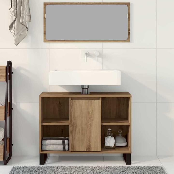 Produktbild VidaXL Artisan Eichen Vanity (80 x 33 x 60 cm)