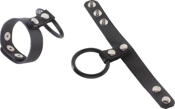 Immagine prodotto Spartacus Staminatore in pelle a doppio anello (3.80 cm)