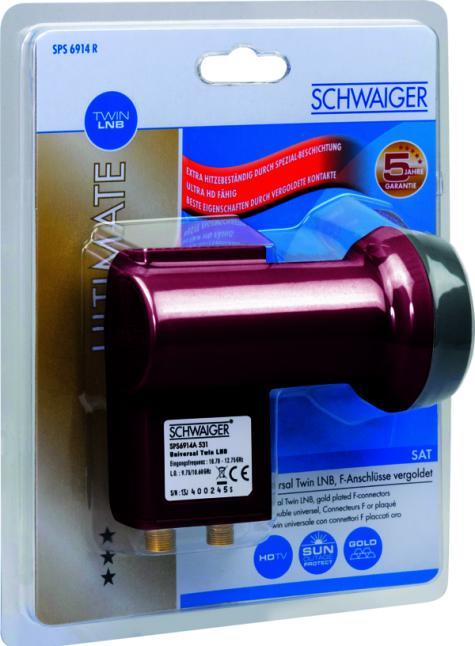 Immagine prodotto Schwaiger Doppio LNB (Doppio LNB, 40mm)