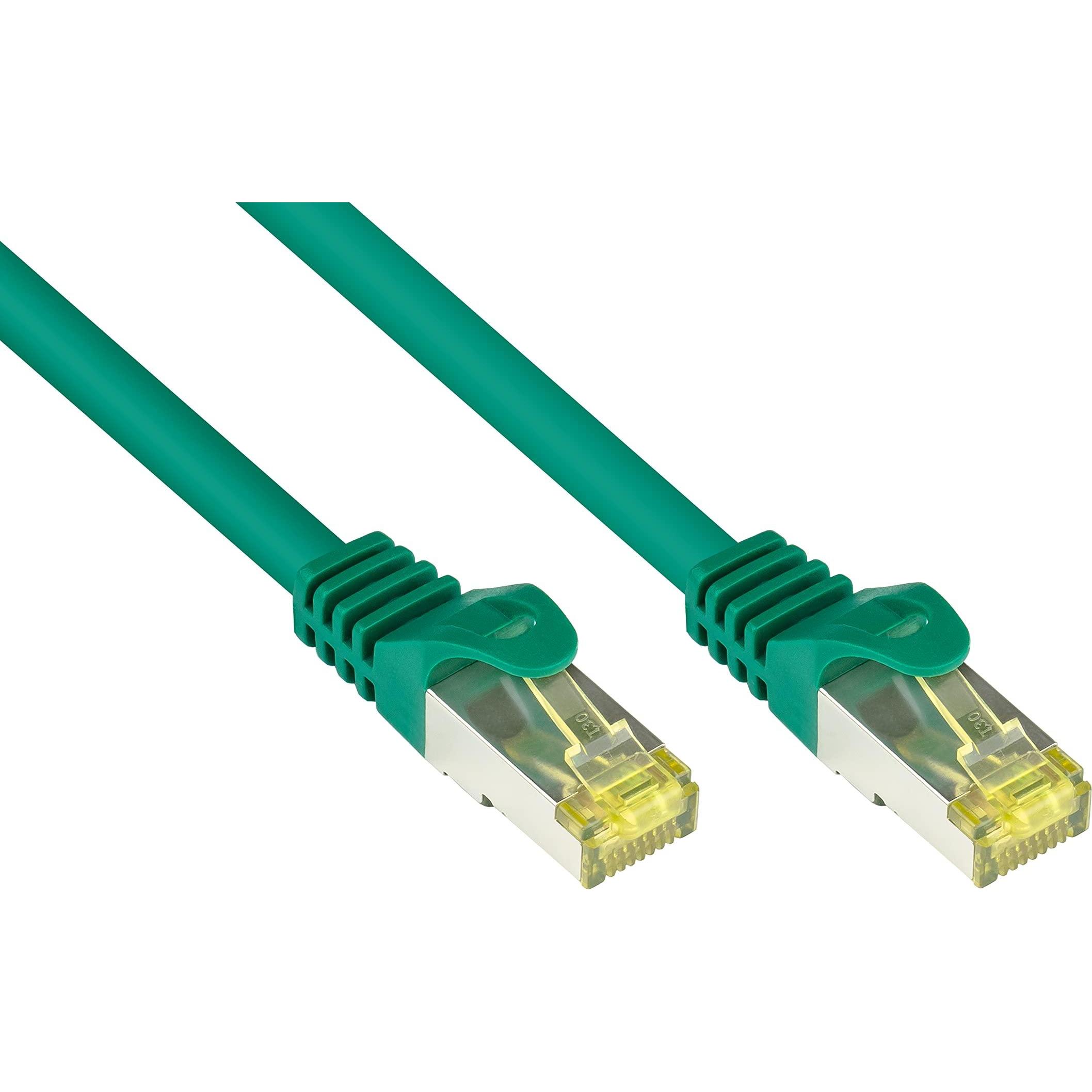 Good Connections RJ45 Patchkabel mitCat.7 Rohkabel und Rastnasenschutz (RNS), S/FTP, PiMF, halogenfrei, 600MHz, OFC (S/F...