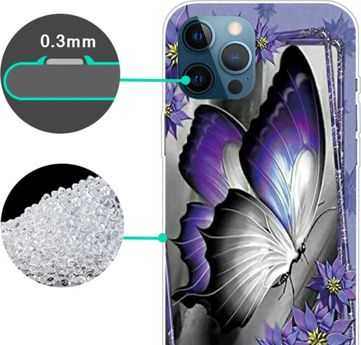 Image du produit Ueli Express iPhone 14 Pro Max Super Slim Caoutchouc Housse Papillon (Apple iPhone 14 Pro Max)