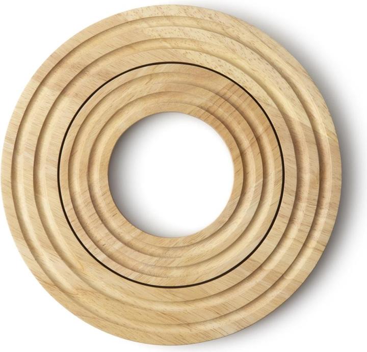 Actual product image Continenta Rubber tree coaster round, Ø 21x1.5cm (1x, Pan coaster)