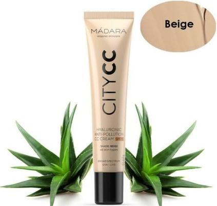 Image du produit Madara Anti Pollution CC Cream SPF 15 BEIGE - "Crème de jour teintée avec facteur de protection solaire*". (Beige)
