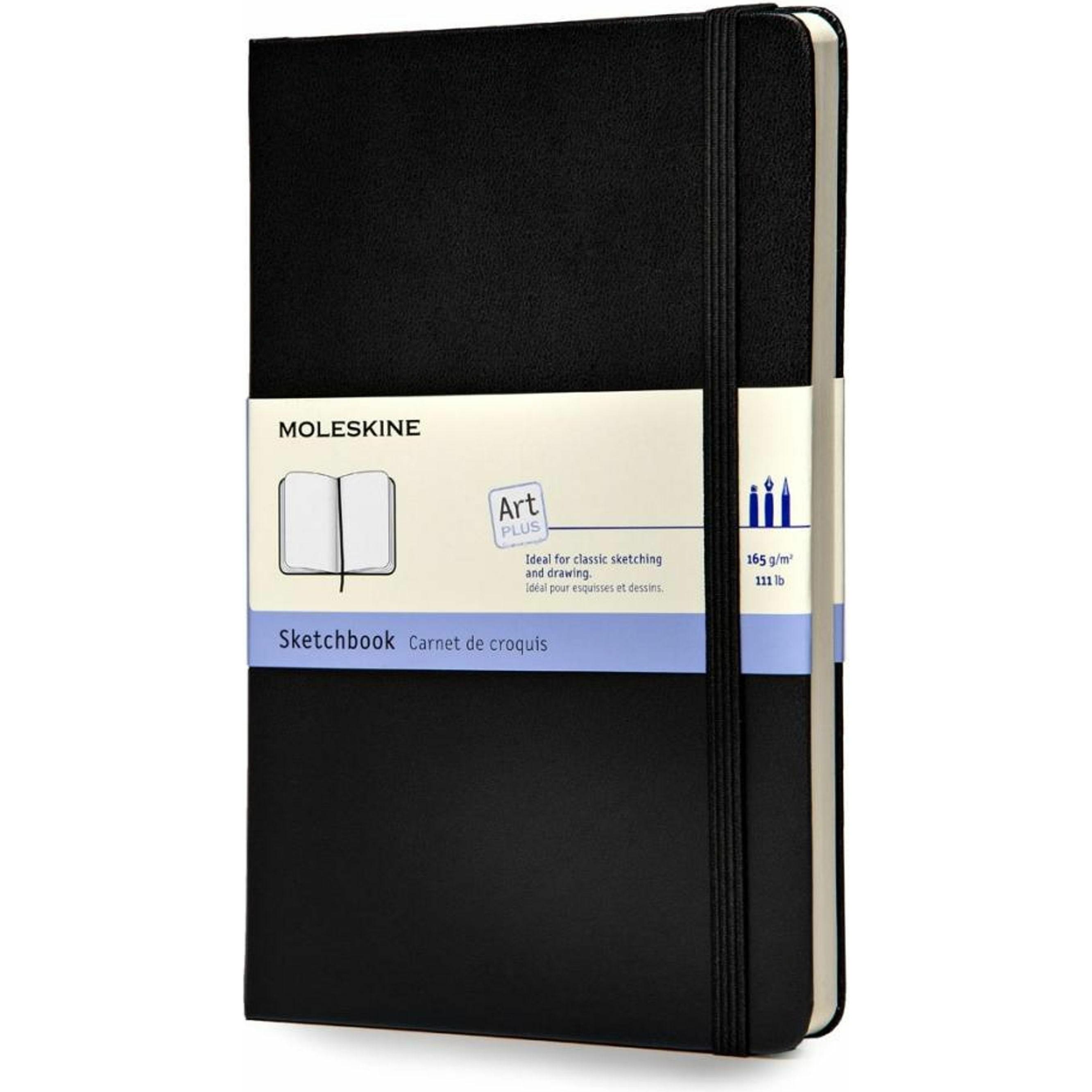 Moleskine, Heft + Block, Skizzenbuch (13 x 21 cm, Blanko, Harter Einband)