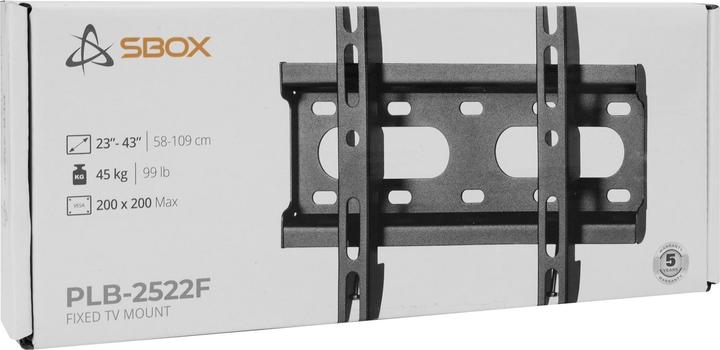 Produktbild Sbox PLB-2522F-2 (23-43/45kg/200x200) (Wand, 43", 45 kg)