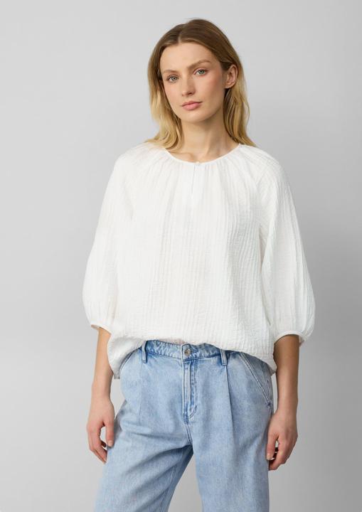 Image du produit S.Oliver Bluse Strukturierte Relaxed-Fit-Bluse mit Raffungen und Raglanärmeln (40)