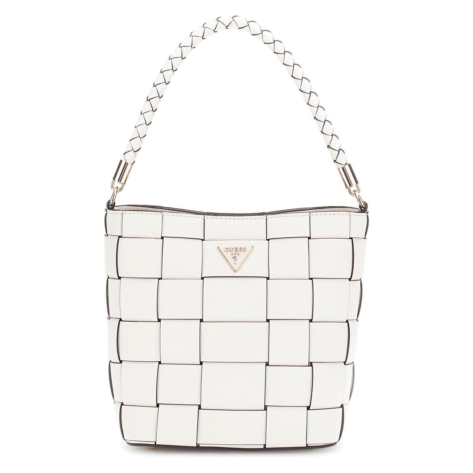Guess, Damen, Handtasche, Maylee Bucket Bag, Beige