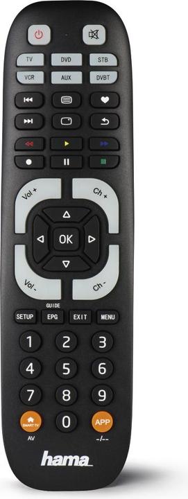 Produktbild Hama Universal 6in1 (Gerätespezifische Fernbedienung, Infrarot)