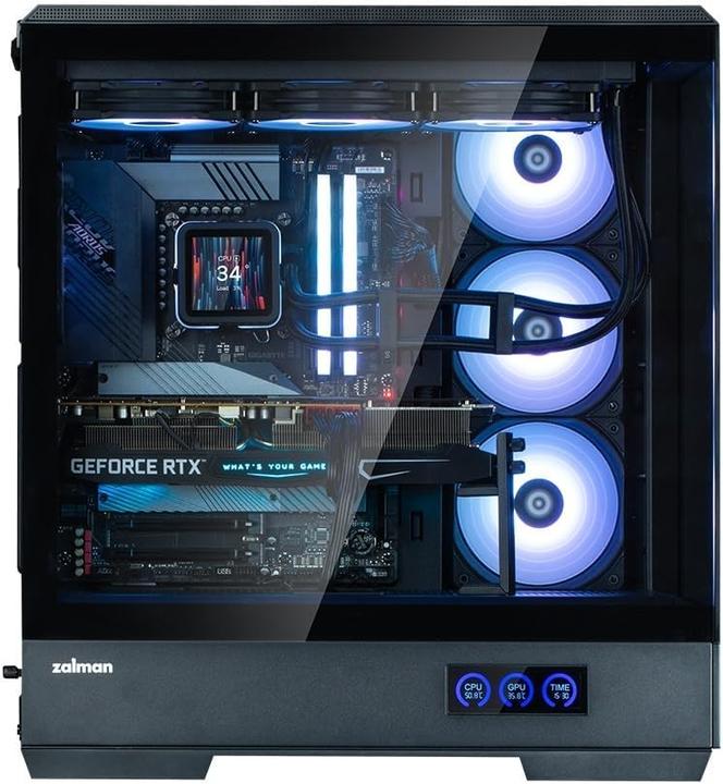 Produktbild Zalman GHE P50 DS ATX Geh??use Tempered Glass Panoramic View - Schwarz (ATX, mATX, Mini-ITX)
