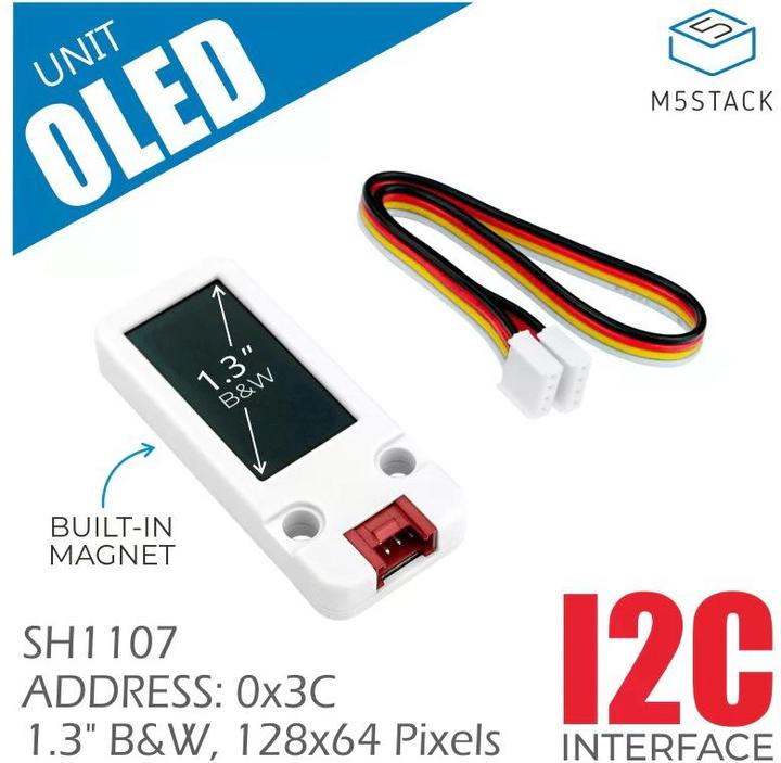Image du produit M5Stack Écran OLED Unit 1.3 128 × 64