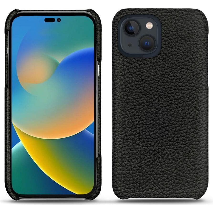 Noreve Lederschutzhülle (Apple iPhone 14), Smartphone Hülle, Schwarz