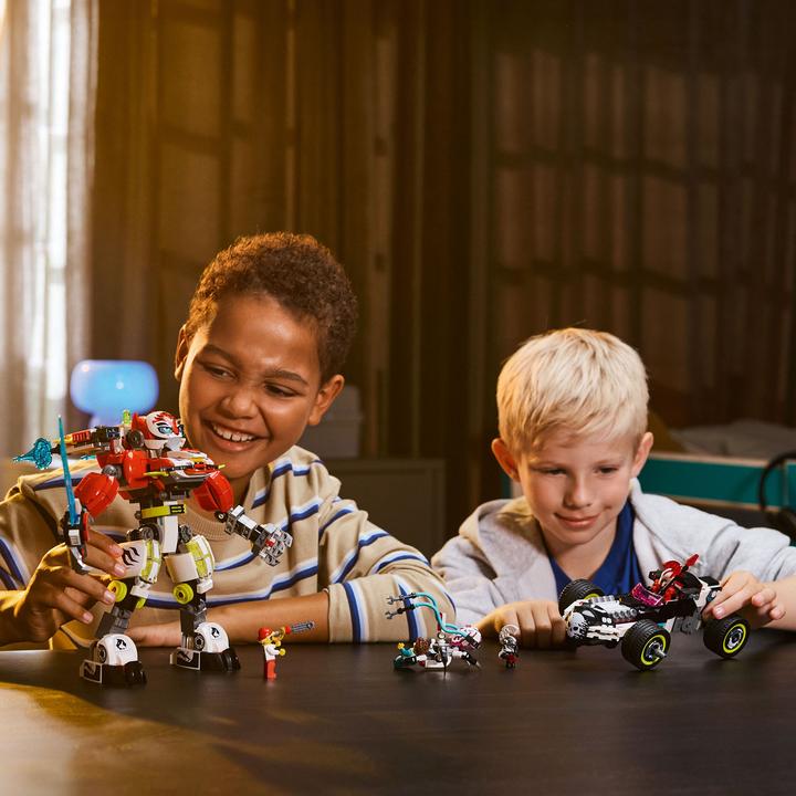 Produktbild LEGO Coopers Tiger-Mech und Zeros Hot Rod Auto (71497, LEGO Dreamzzz)