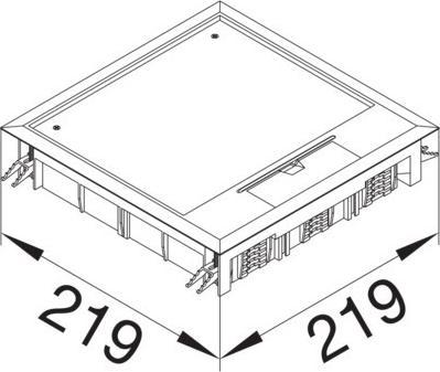 Actual product image Hager TEH VQ06057011 Supply unit Q06 for 5mm floor covering