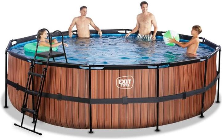 Actual product image Exit Frame pool round 488x122 cm with sand filter pump (Ø 488 x 122 cm)