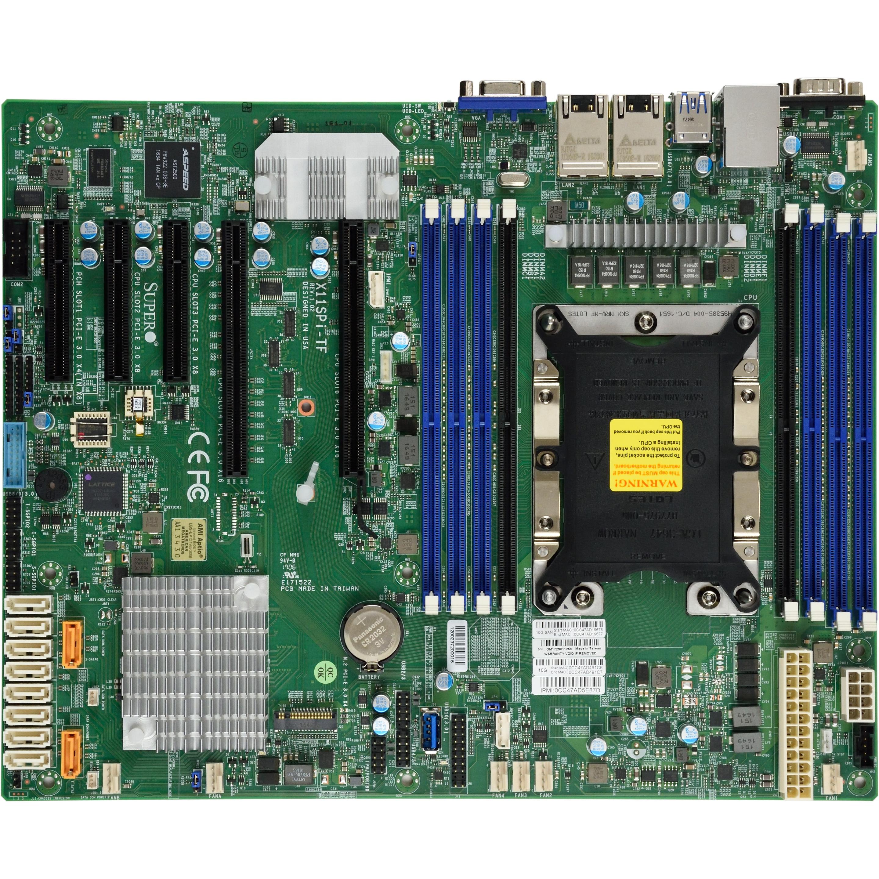 Supermicro X11SPI-TF (Socket P, Intel C622, ATX), Mainboard