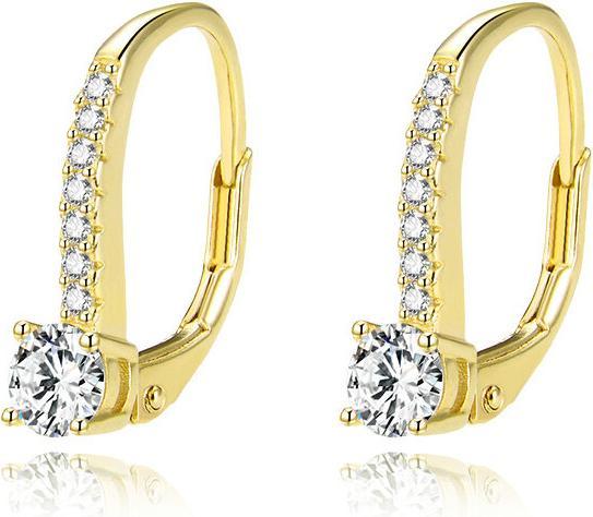 Image du produit Beneto Gentle boucles d'oreilles plaquées or avec zircons AGUC1955-GOLD (L)