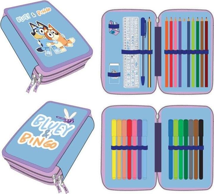 Actual product image Cerdá Bluey double pencil case