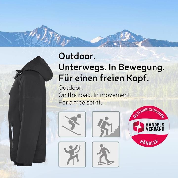 Actual product image Black Crevice Hardshell Jacket (M)