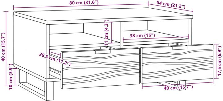 Produktbild vidaXL Couchtisch