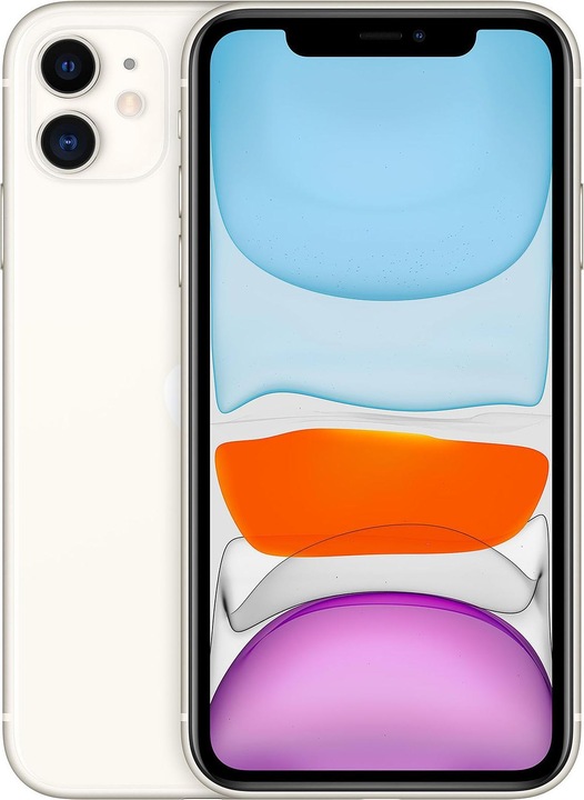 Re!commerce iPhone 11 (64 GB, White, 6.10", 12 Mpx, SIM + eSIM, B / Sehr gut)