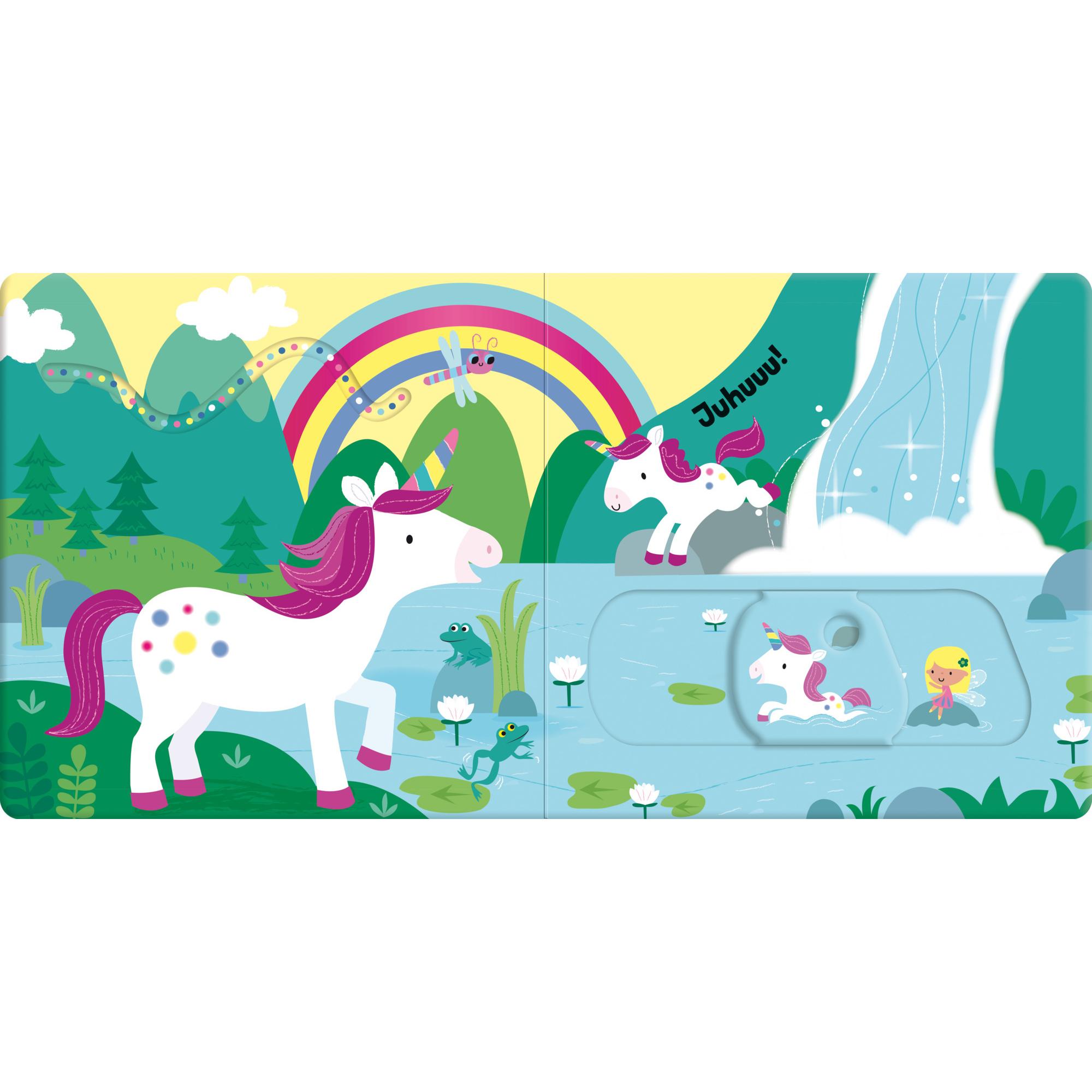 Thumbnail - Usborne Publishing, Babybücher, Babys erstes Schiebebuch: Einhörner (Deutsch)