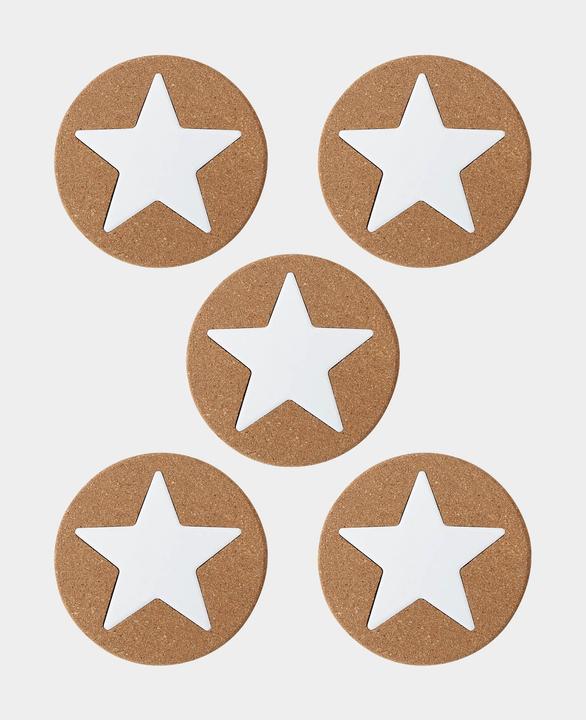 I Am Creative Dessous de plat en liège, dessous de plat pour poêle et casserole, set de 5 pcs.