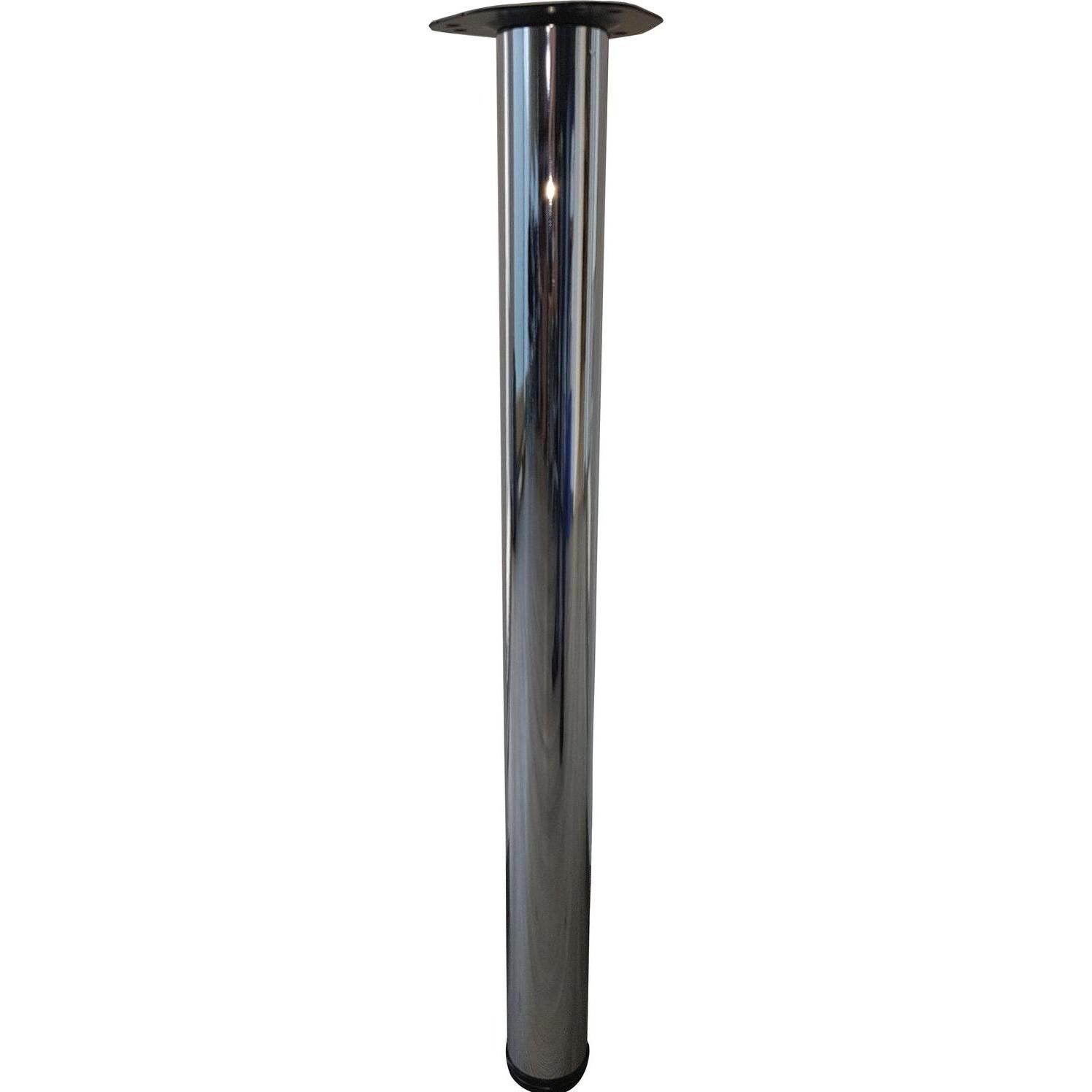 Grimme, Tischbeine + Tischgestell, Tischfuss (Tischbein) ø 60 mm Länge 710 mm Beine Möbelfüsse Stahl verchromt
