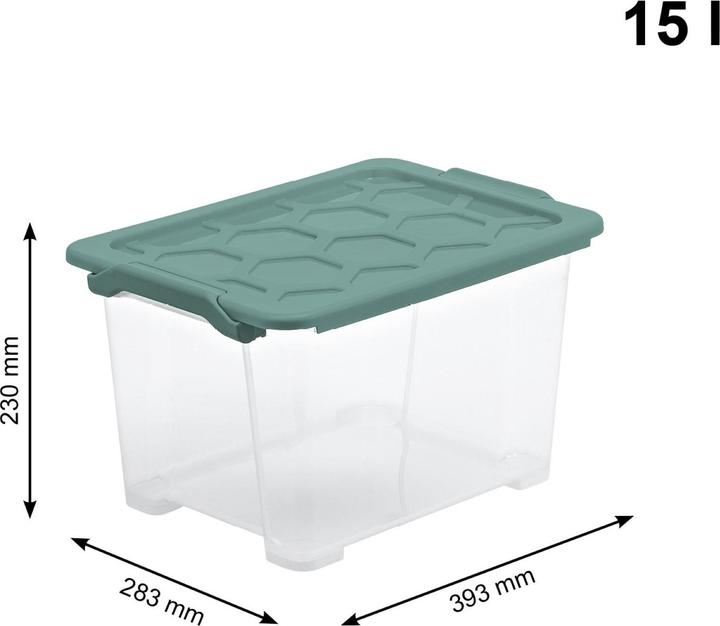 Actual product image Rotho Storage box Evo Safe (28.30 cm, 15 l)