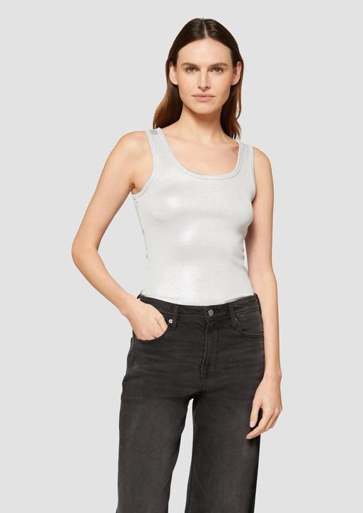 Produktbild S.Oliver T-Shirt Top mit Glitzer-Effekt (46)