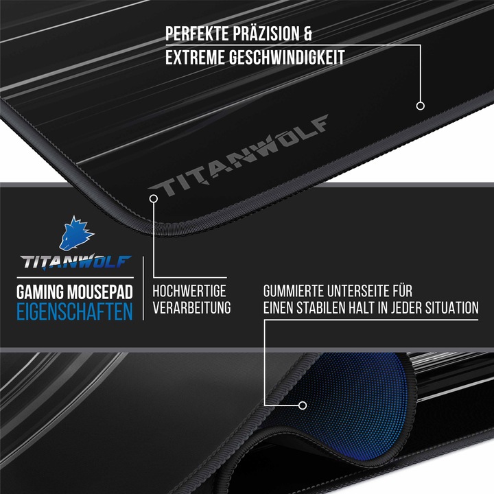 Actual product image Titanwolf Gaming Mauspad (3XL)