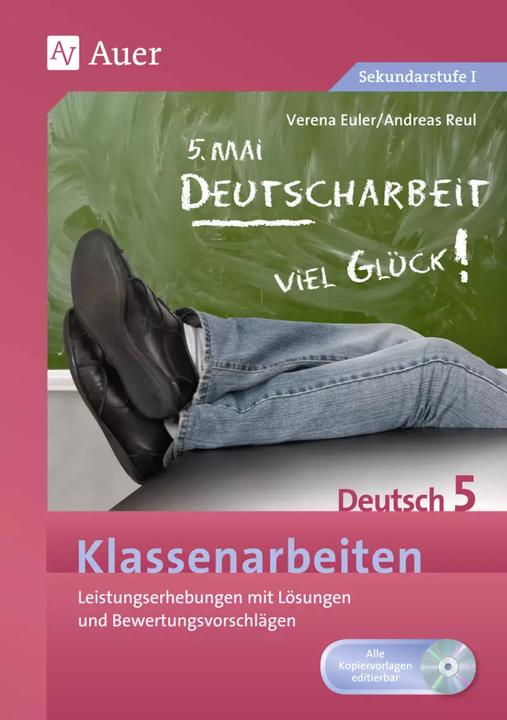 Actual product image Klassenarbeiten Deutsch 5 (German, Andreas Reul, Verena Euler, 2011)