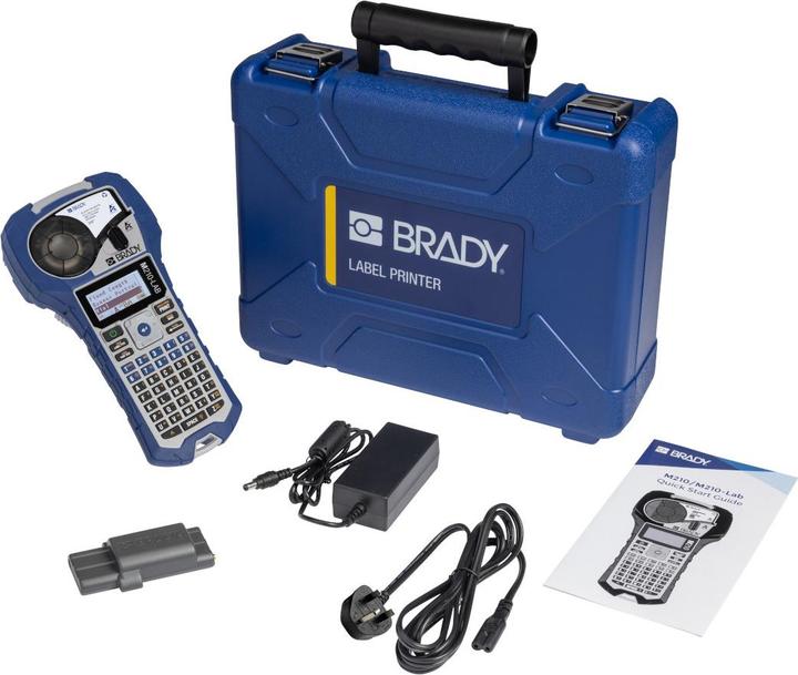 Brady M210-LAB-Kit UK, appareil mobile d'étiquetage de laboratoire, impression en continu et