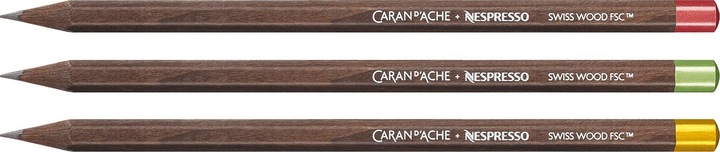 Actual product image Caran d'Ache Nespresso Swisswood (3 mm, HB, 3 x)