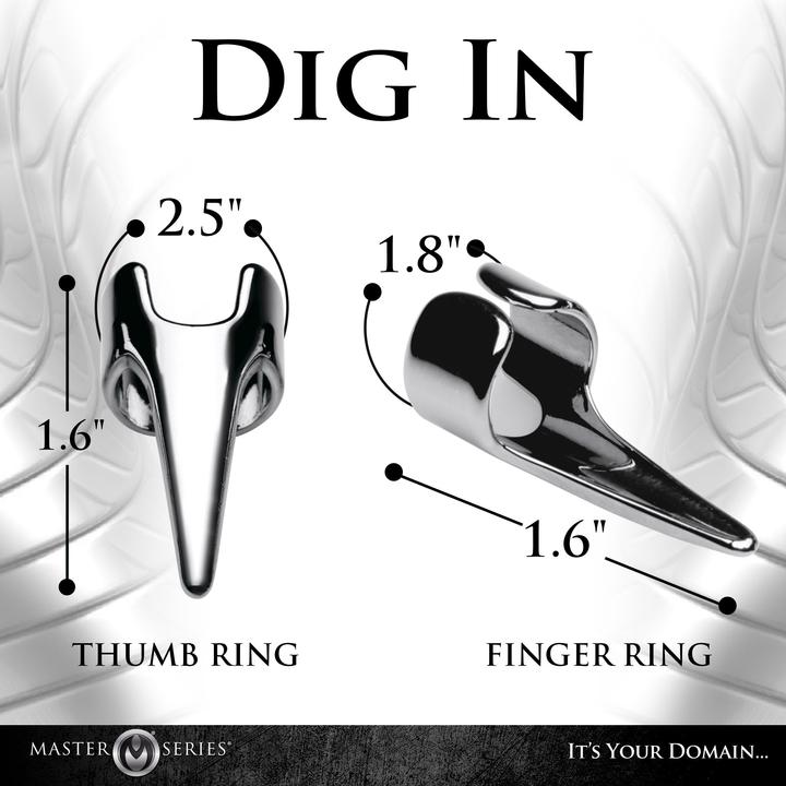 Actual product image Master Series Clawed - Sensation Play Rings - 5 Pieces