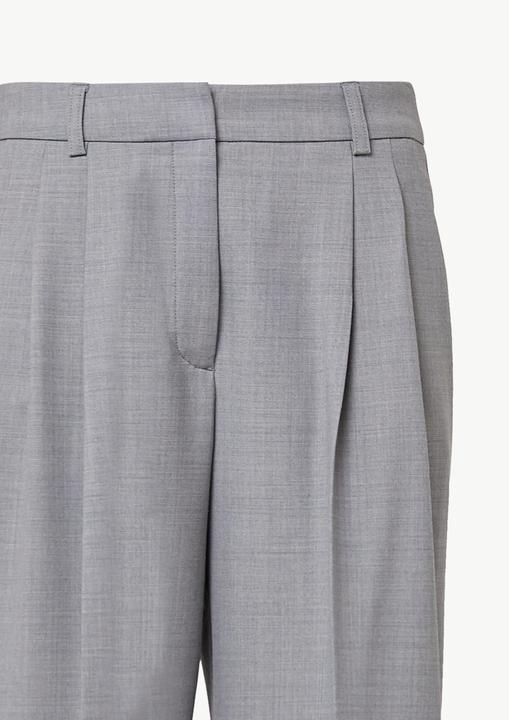 Produktbild Comma Hose Weite Bundfaltenhose aus fliessendem Flanell (38)