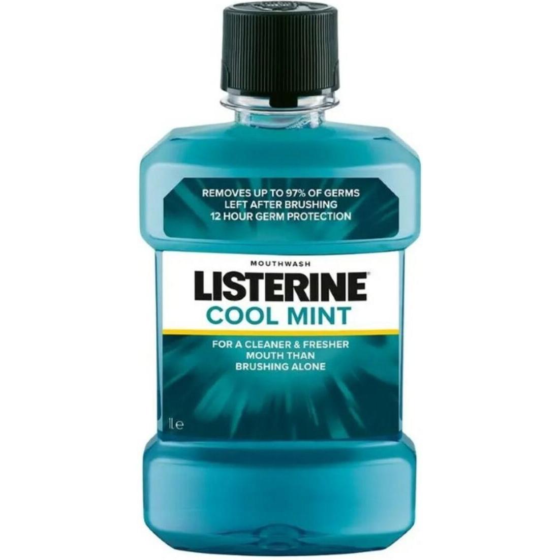 Listerine, Coprimozzo, Collutorio alla menta fresca 1 L - Igiene orale rinfrescante (4 pz., 16")