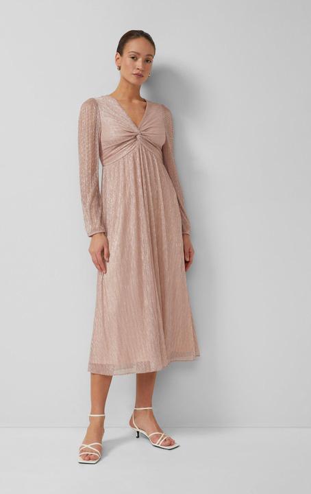 Produktbild s.Oliver Plissiertes Maxikleid mit V-Ausschnitt und Metallic-Effekt (38)