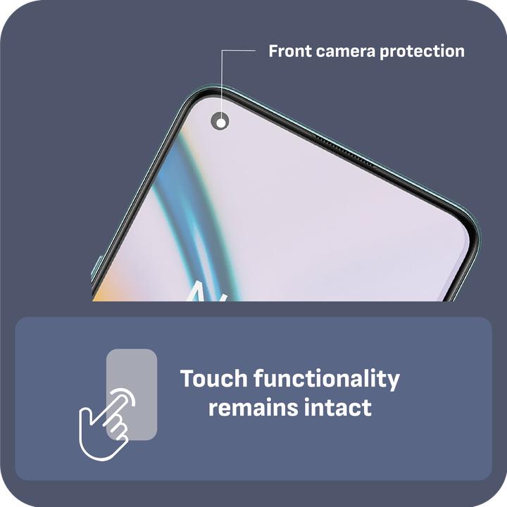Produktbild Cazy Schutzglass Kompatibel mit OnePlus Nord 2 Tempered Glass Hülle Kompatibel - 1 Stück (1 Stk., OnePlus Nord 2)