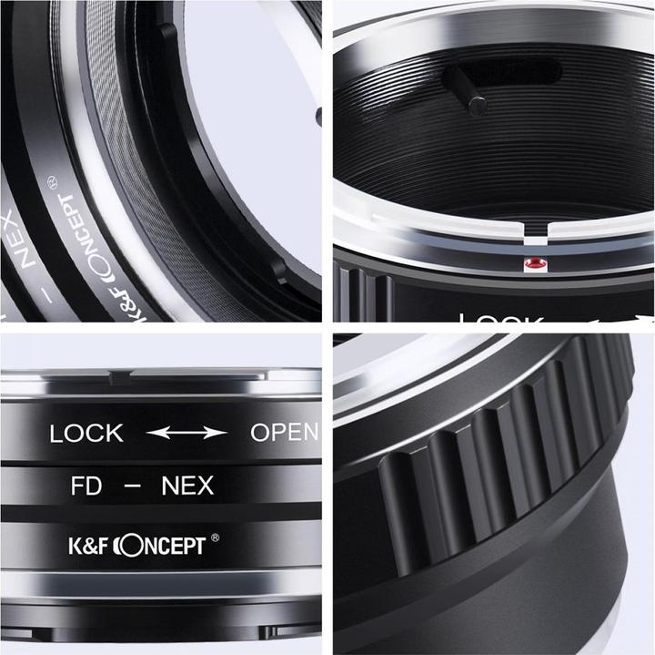 Image du produit K&F Concept Adaptateur d'objectif de haute précision, FD-NEX
