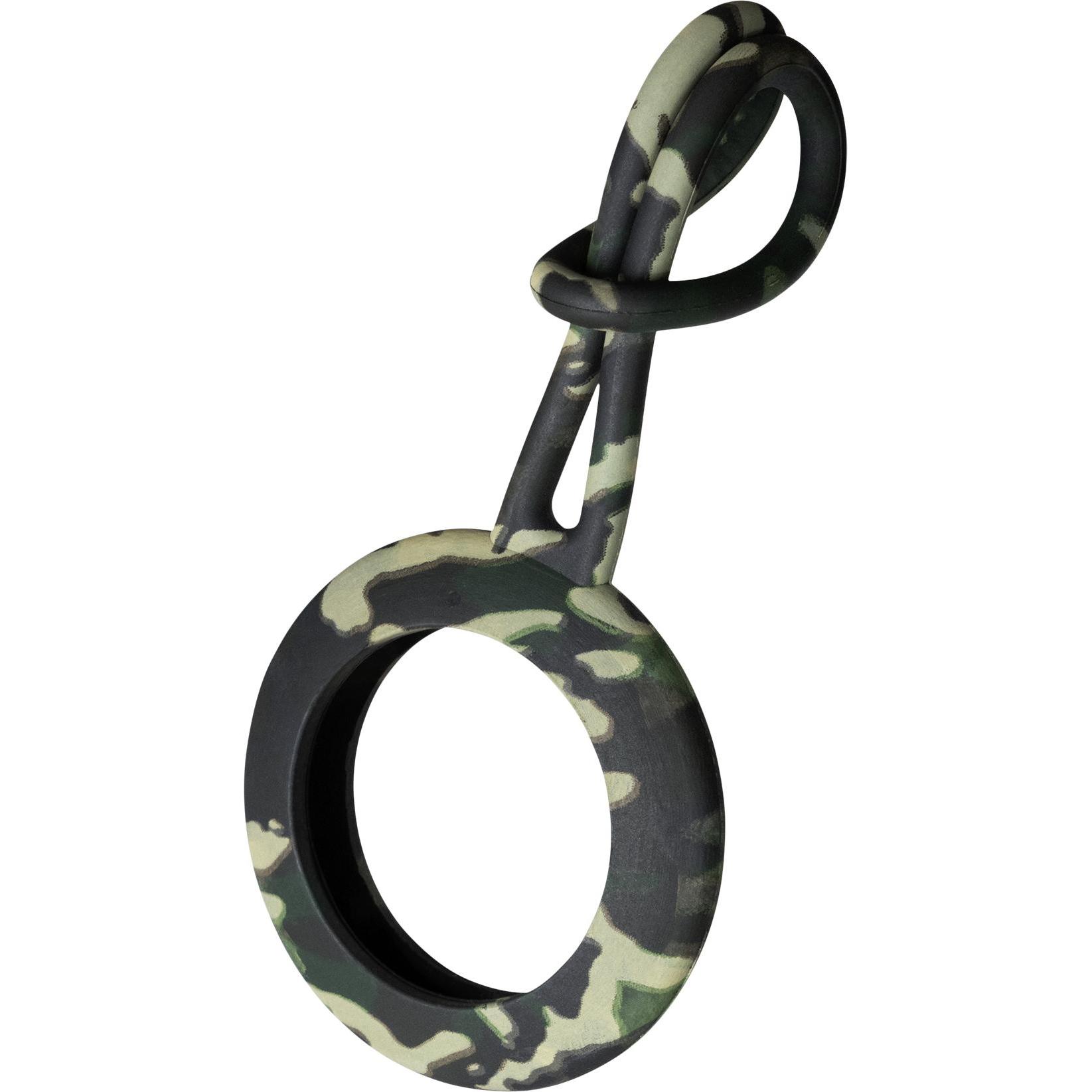 Deltaco MCASE-TAG15, Key finder case, Camouflage, Silicone, 1 pc(s), AirTag, 35 mm, Tracker Zubehör, Mehrfarbig