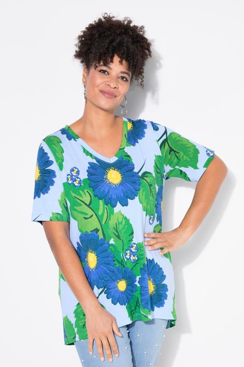 Actual product image Miamoda T-Shirt, A-Linie, Blumenmuster (52)
