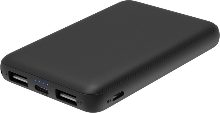 Actual product image Platinet Powerbank Polymer 5000 mAh Juodas (PMPB5SB) (5000 mAh, 18.50 Wh)