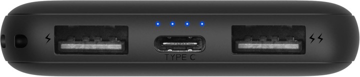 Actual product image Platinet Powerbank Polymer 5000 mAh Juodas (PMPB5SB) (5000 mAh, 18.50 Wh)