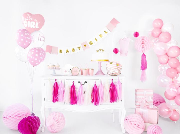 Actual product image Partydeco Garland tassels 1.5 m, Pink (12 pcs.)