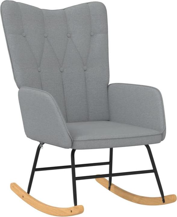 Produktbild vidaXL Schaukelstuhl mit Hocker