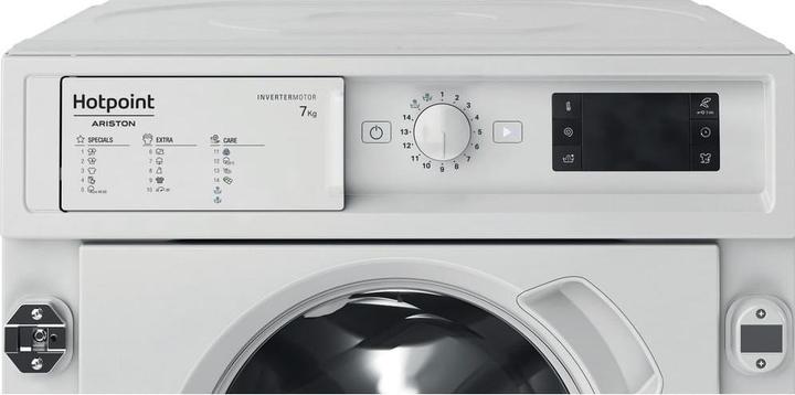 Produktbild Hotpoint BI WMHG 71483 EU N Frontlader-Waschmaschine 7 kg 1400 U/min Weiss (7 kg, Links)