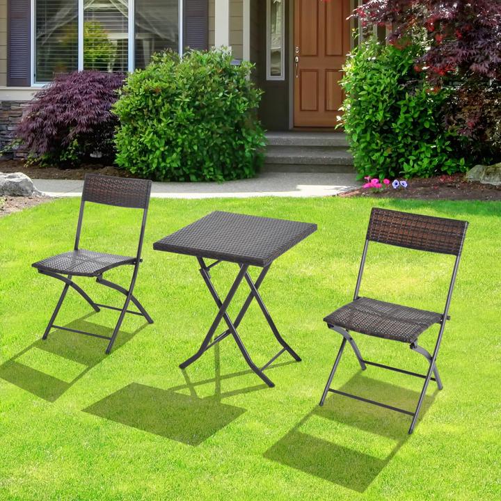 Image du produit Outsunny Set de balcon (60 x 60 x 72 cm)
