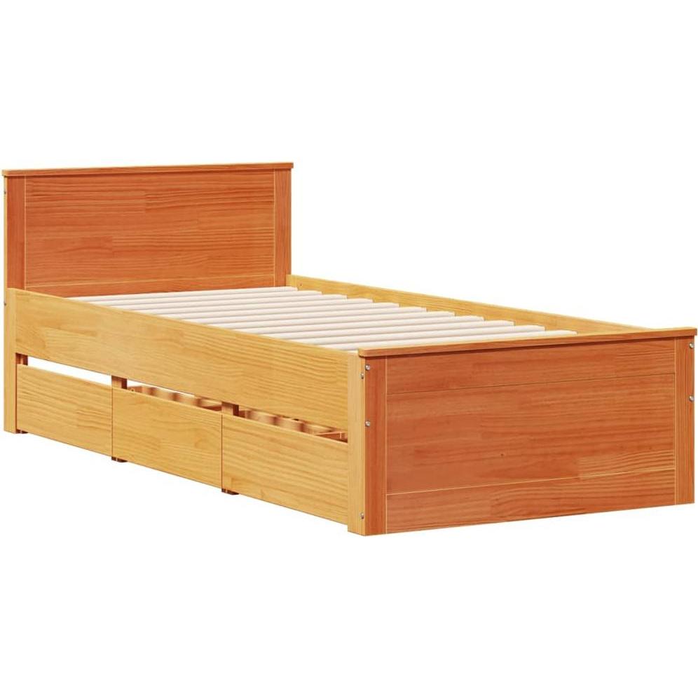 Thumbnail - VidaXL, Bett, Bett ohne Matratze mit Kopfteil (100 x 200 cm)